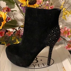 Dress Booties with Rhinestones